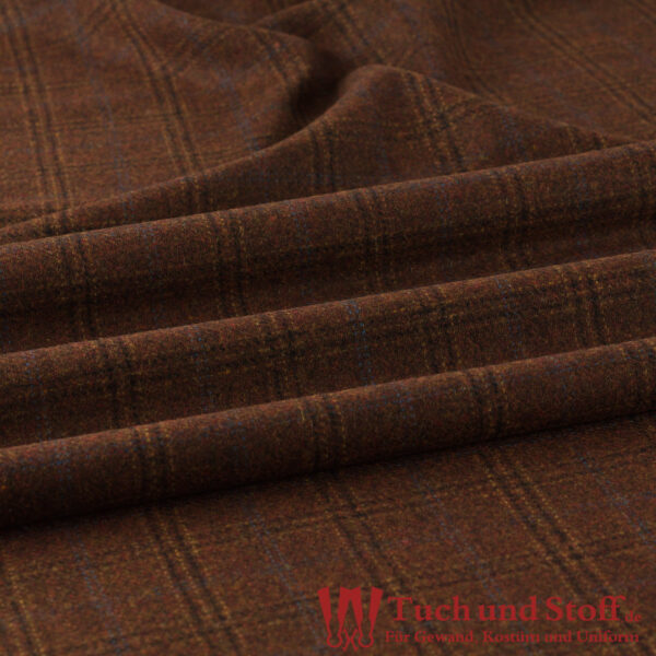 Diagonalköper (Tweed) Karo Braun meliert 330g/lfm