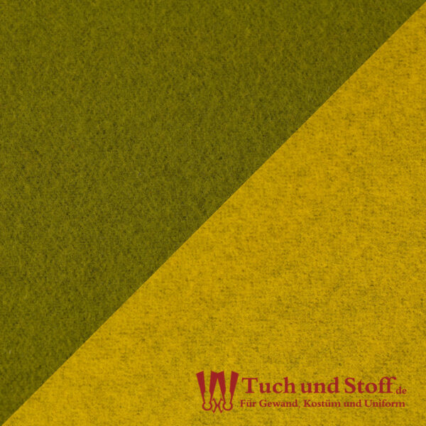 Wool Doubleface 480g/rm Green/Yellow - Image 2