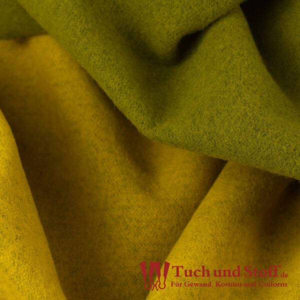 Wool Doubleface 480g/rm Green/Yellow
