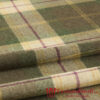 Loden Diagonalköper (Tweed) Karo Blattgrün/Baumbraun/Naturgelb/Brombeere