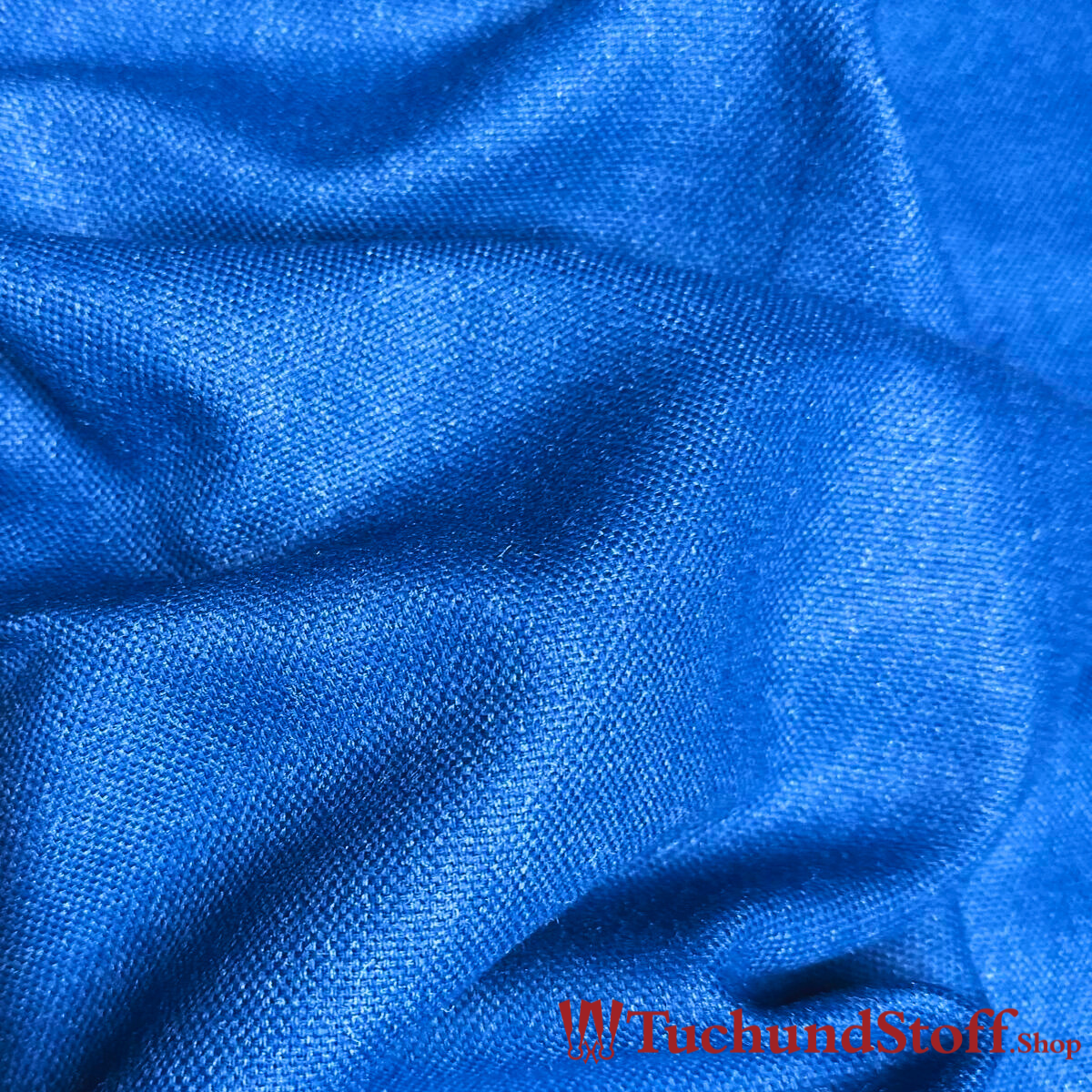 Wollmix mit Seide, Lapislazuli Blau – Bild 2