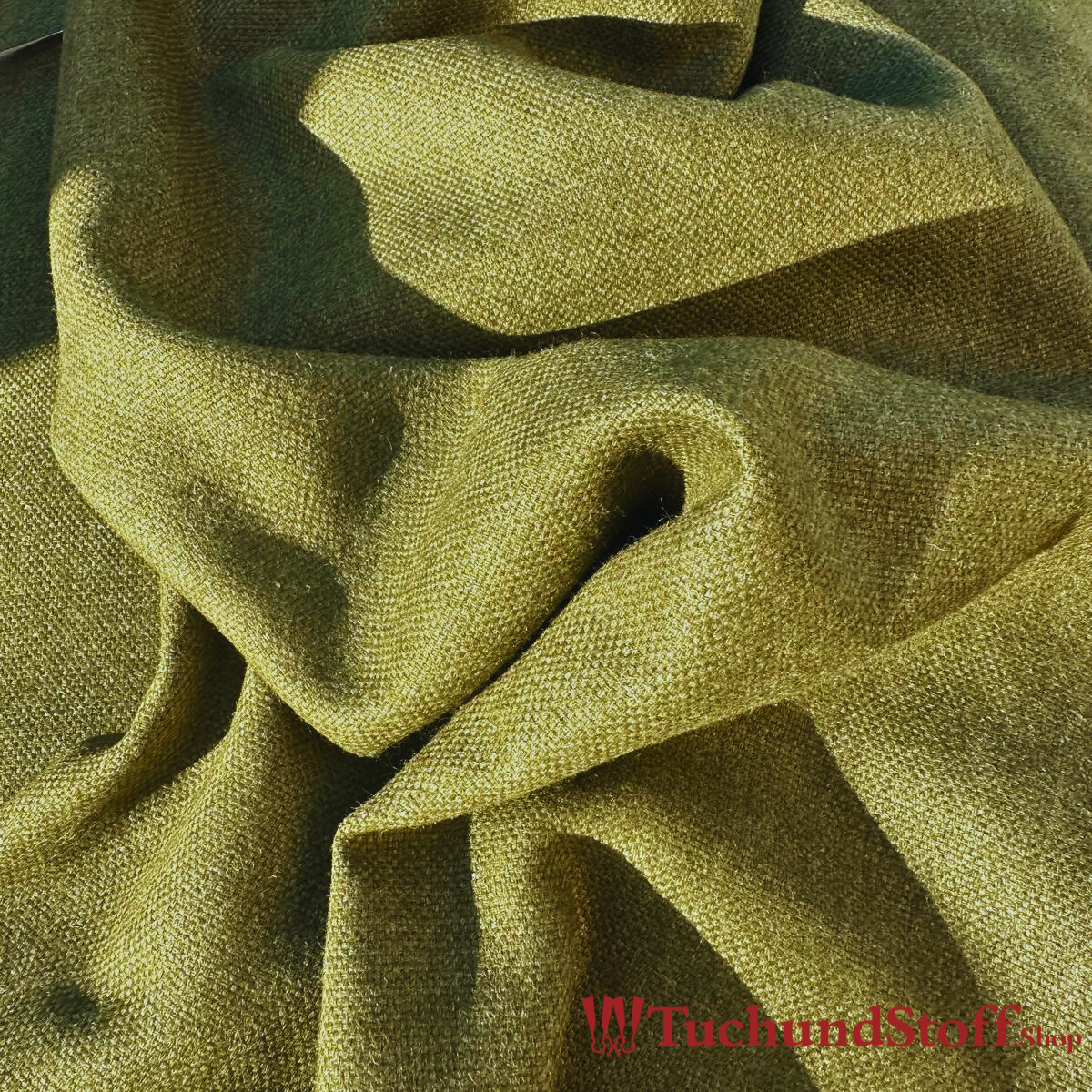 Wollmix mit Seide, Mittelmeer Olivgrün