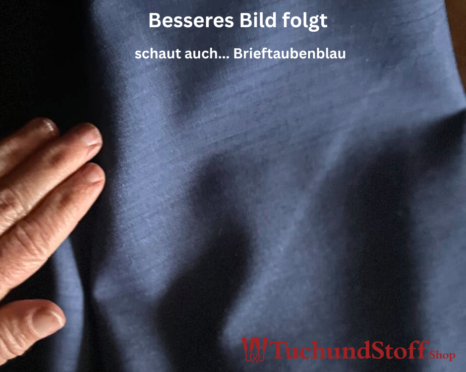 Wollmusselin 180g/lfm Brieftaubenblau – Bild 3